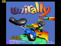 Unirally, capture décran
